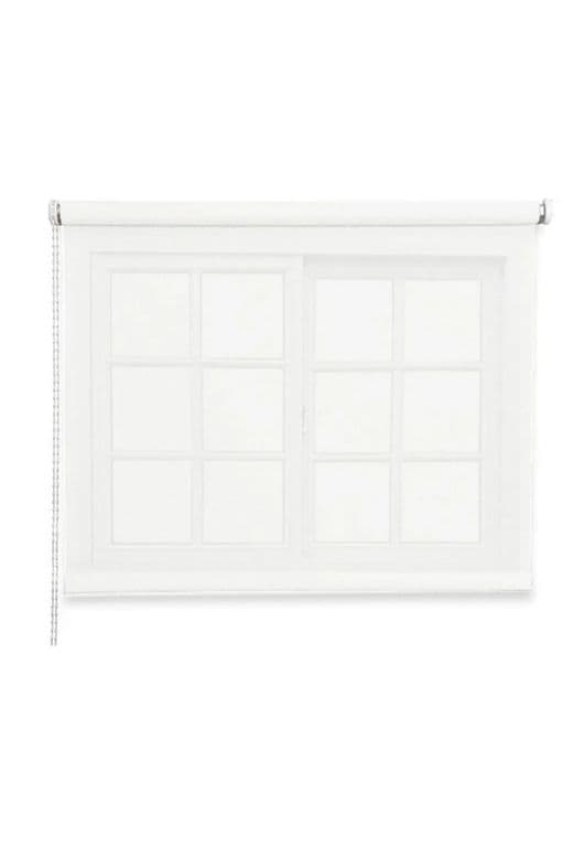 Cortina Roller Rustica Deluxe 80x160 CM Blanco - Blanco