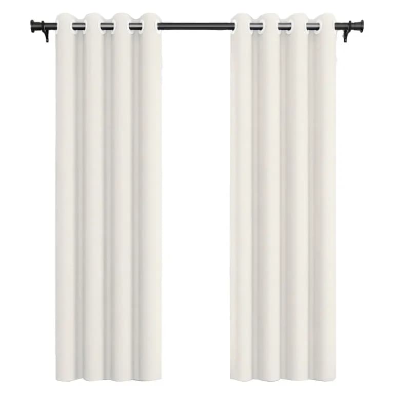 Pack Cortina de Tela Blackout 140x220 Blanca