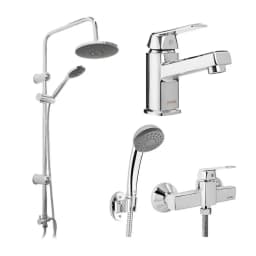 Pack Bano Cadiz - Griferias + Columna Ducha