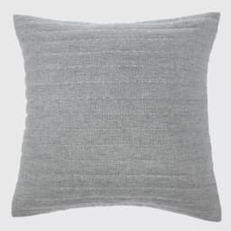 COJIN BORDADO TIPO LINO GRIS
