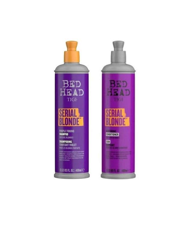 Shampoo y Acondicionador para Rubios Serial Blonde Bed Head.