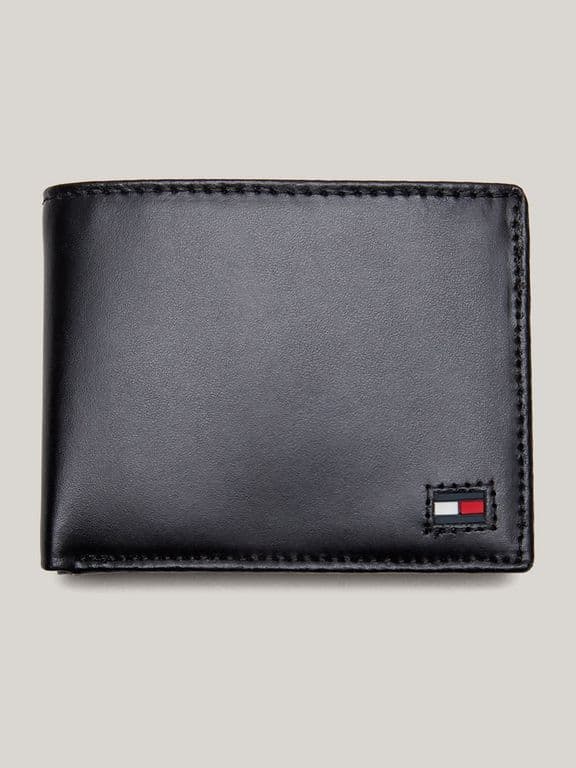 Billetera Plegable Con Logo Negro Negro TALLA UNICA
