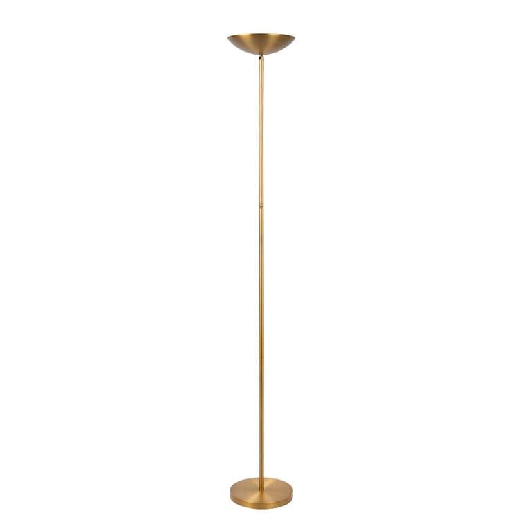LAMPARA DE PIE ZENITH DORADO RECTA 20W-3000K