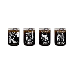 La Lira Popular Version Cana - Juego de 4 Vasos
