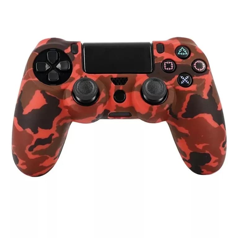 Funda Carcasa Militar Roja Camuflaje Protectora para Control