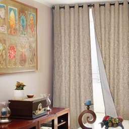 Set 2 Cortinas Black Out PANDA 1.40 X 2.25 CRUDO