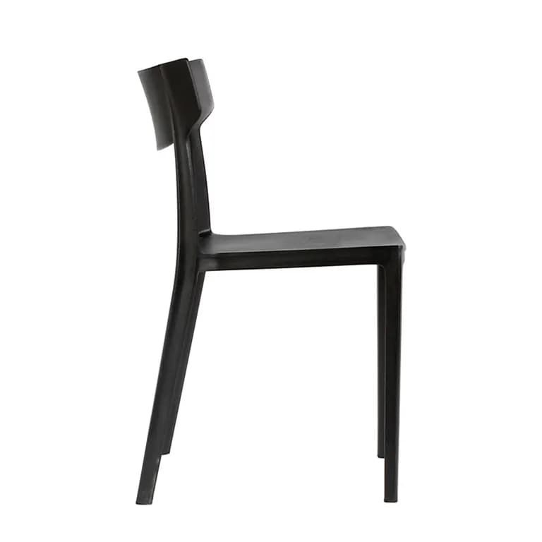 Silla Monoblock Rio Negra Perfecta para Terraza y Hogar