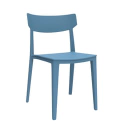 Silla Monoblock Rio Azul Grisaceo Perfecta para Terraza y Hogar