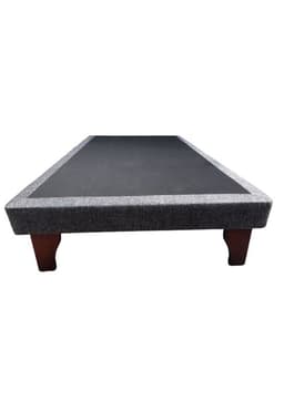 Base Europea Premium 1P Espuma Patas Rosen 90x190 Gris Oscuro