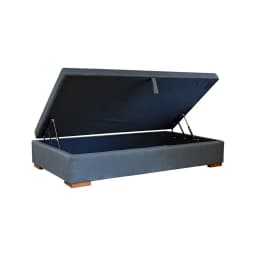Base Cama Baul 1 Plaza Apertura Lateral largo 200 cm con patas 4.5 cm