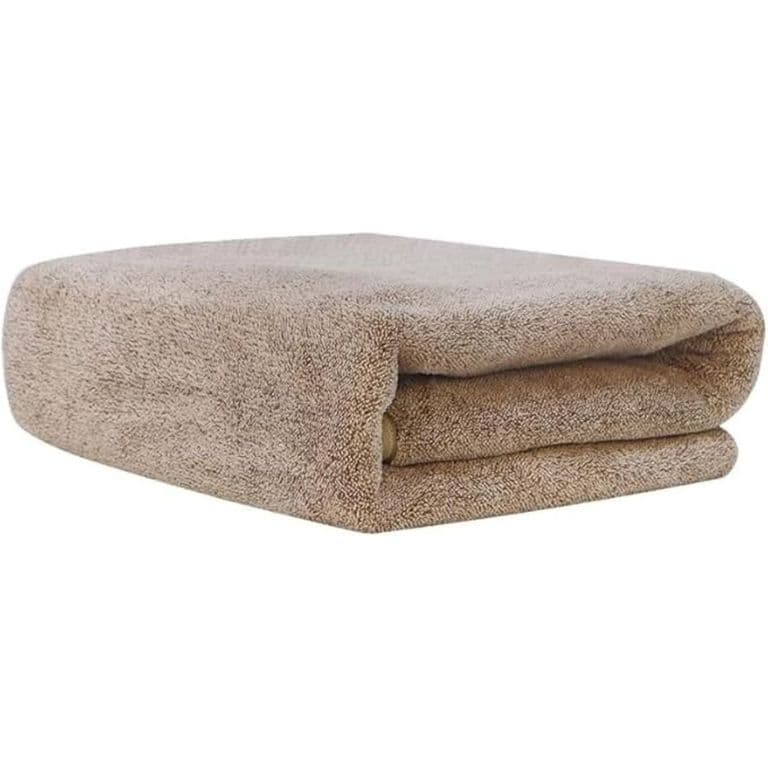 Toallon Grande De Bano Beige 100 X 140 Microfibra Playa De Mano