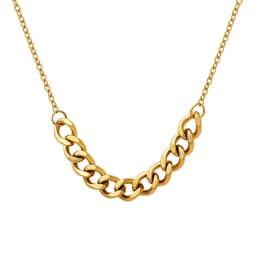 Collar Bano Oro 18k Diseno Grumet Dorado TALLA UNICA