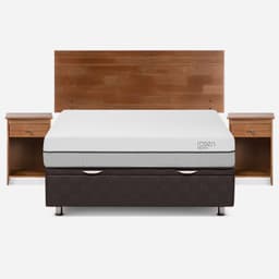 Boxet Pratta 2 Plazas + Respaldo + Veladores Tabor