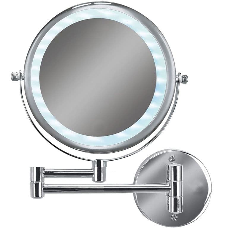 Espejo Led Bano Cosmetico Con Luz Articulado Abatible