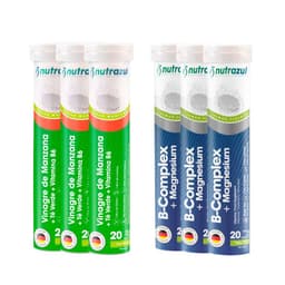 Vinagre de Manzana - Te Verde + B-Complex -Magnesio - Pack 6 unidades