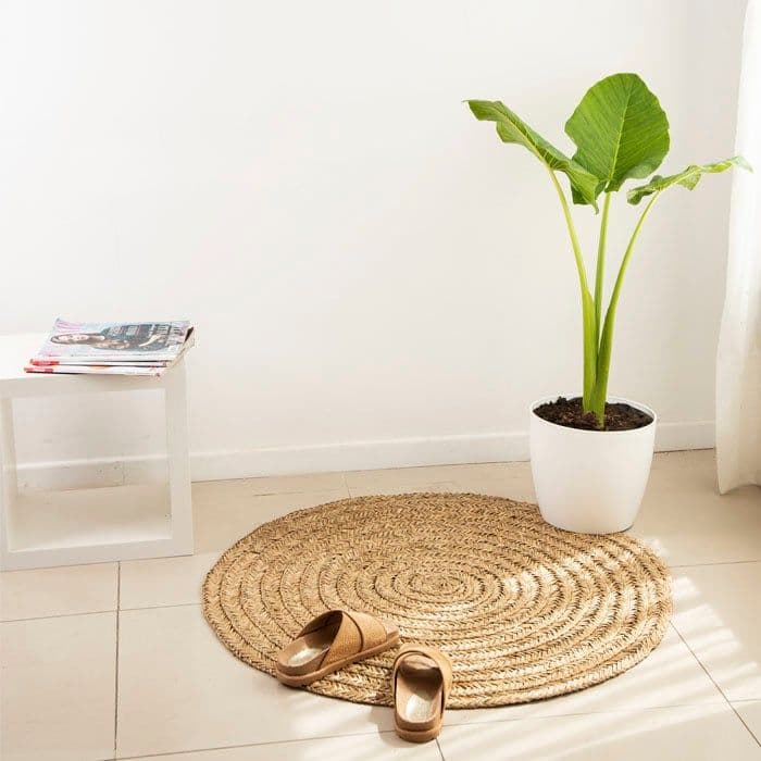 Alfombra Redonda de Fibra Natural 90 cm