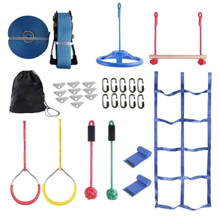 Juego Carrera 7 Obstaculos Slackline Ninja Warrior