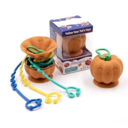 CALABAZA SUJETADOR DE JUGUETES Y CHUPETES SILICONA
