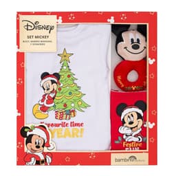 Set 3 Piezas Navidad Disney Rojo Nino Mickey 0-3 Meses Rojo 0-3 MESES