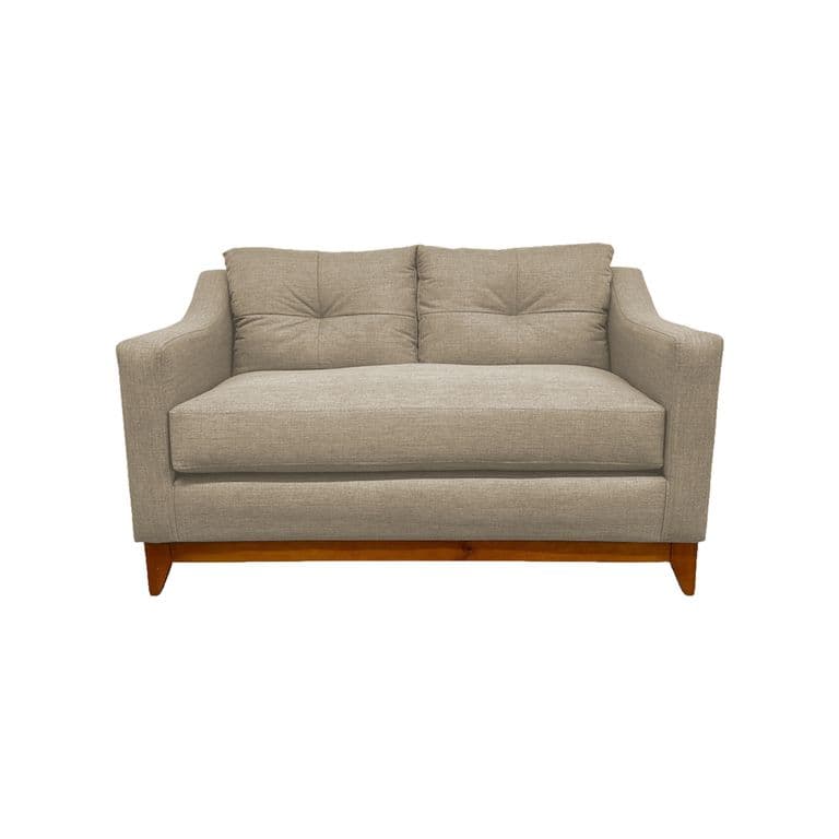 SOFA CARRERA CHENILLE BEIGE 2 CUERPOS