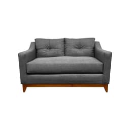 SOFA CARRERA CHENILLE GRIS 2 CUERPOS