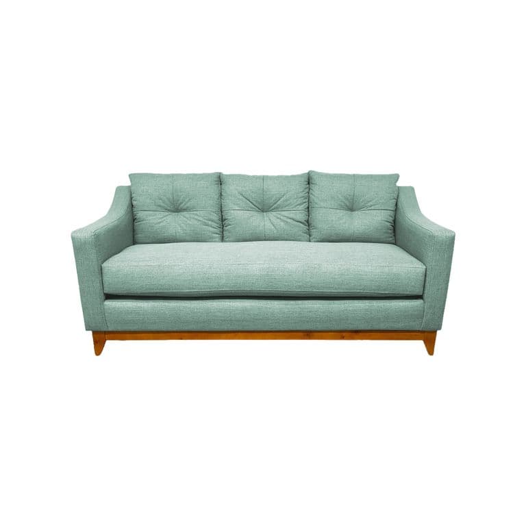 SOFA CARRERA CHENILLE VERDE MENTA 3 CUERPOS