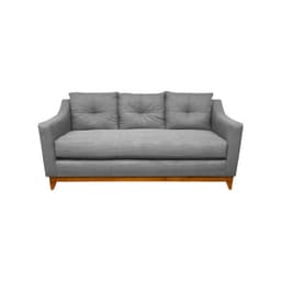 SOFA CARRERA CHENILLE GRIS 3 CUERPOS