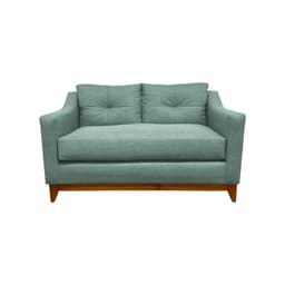 SOFA CARRERA CHENILLE VERDE MENTA 2 CUERPOS