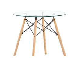 Mesa de comedor Eames 100 cm -Vidrio