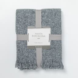 Manta Barcelona 125X150 Gris Gris