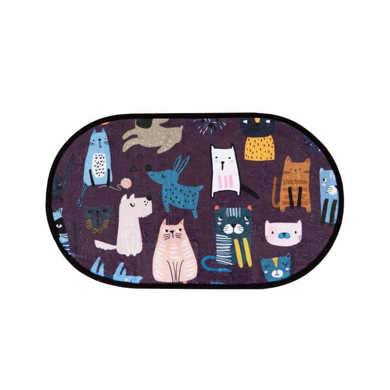 Limpiapies Pets Design 35X60 Azul