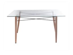Mesa de comedor Rectangular Charles 140cm -Vidrio
