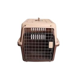 Jaula Transporte Mascotas 61x40x41 CM Marron
