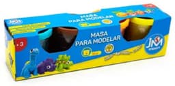 Masas Para Modelar, 4 Colores, Potes De 50gr Cada Uno