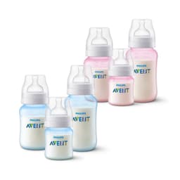 Pack 6 mamaderas Anticolic 125ml,260ml,330ml Libre de PBA