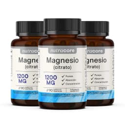 Citrato de Magnesio 1200mg - 270 Caps (Pack de 3)