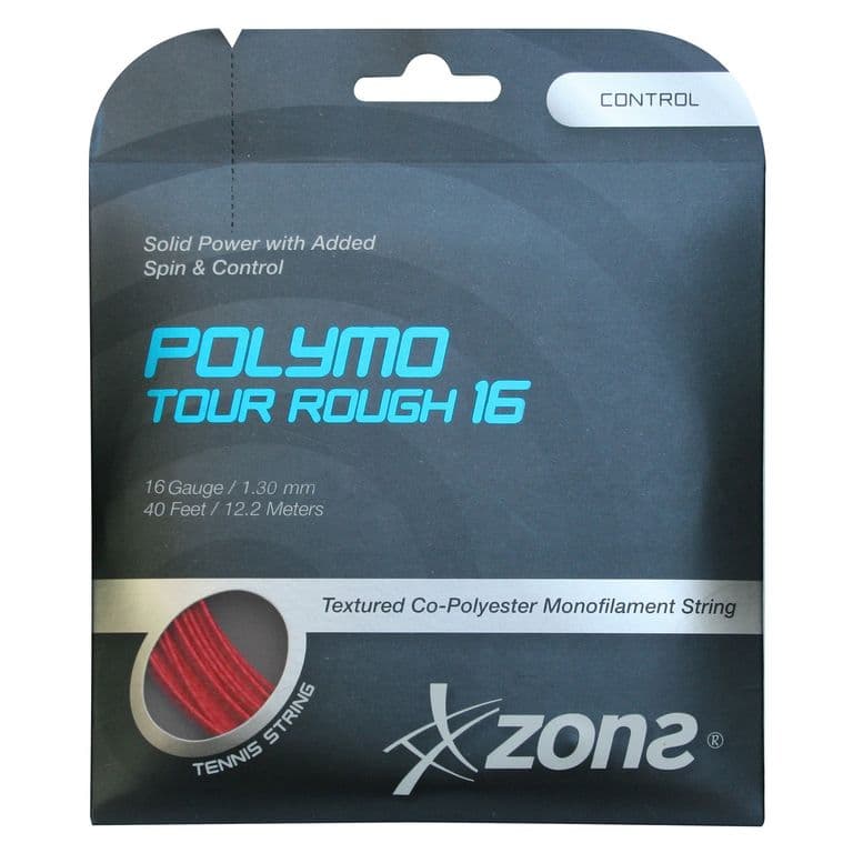 Set Cuerda Tenis Polymo Tour Rough 1.30 / 16 Rojo
