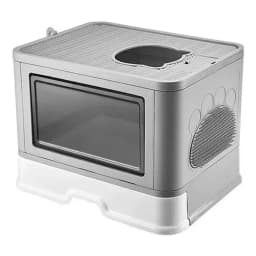 Arenero Cerrado Gatos Cupula Bano Sanitario Xl Base Movil