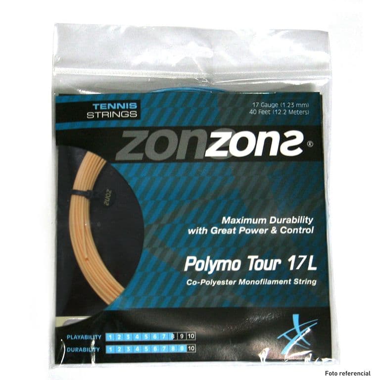 Set Cuerda Tenis Polymo Tour 1.23 / 17 Oro