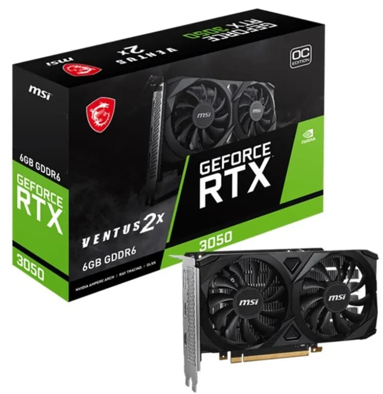 Tarjeta de video - GeForce RTX 3050 VENTUS 2X 6G OC - 6 GB
