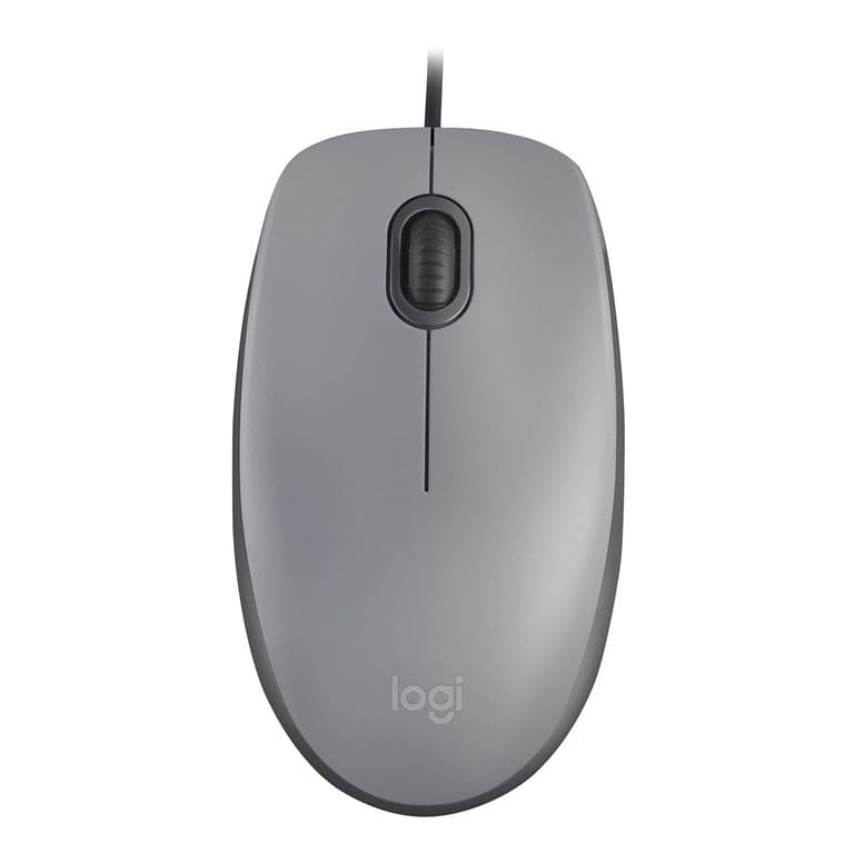 MOUSE M110 SILENT SILVER Gris