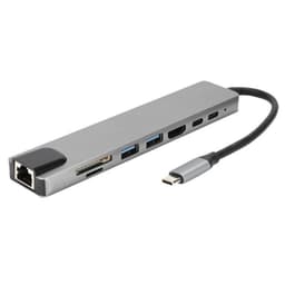 HUB ADAPTADOR 8 EN 1 USB-C