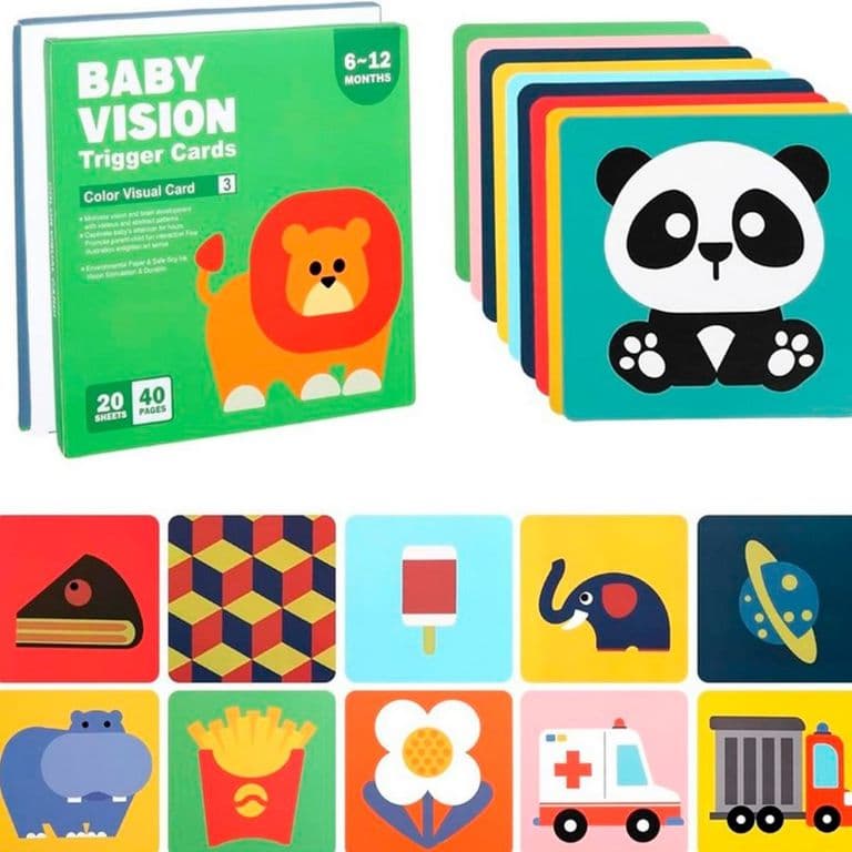 TARJETAS EDUCATIVAS ESTIMULACION VISUAL 6-12 MESES