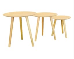 Trio de Mesa de centro-Madera