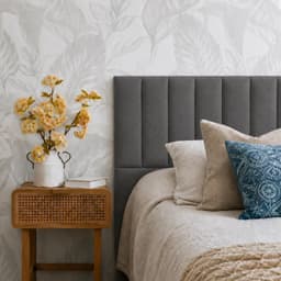 RESPALDO TUBULAR - KING - VELVET COLOR GRIS