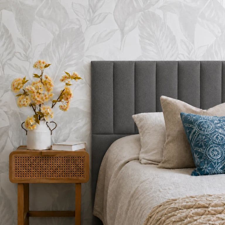 RESPALDO TUBULAR - KING - VELVET COLOR GRIS