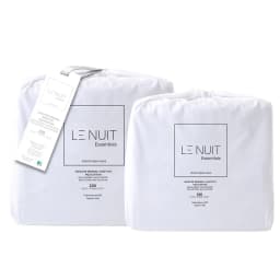 2 Sabanas 1,5 Plazas Polycotton Percale 200 Hilos Essentials Liso Blanco