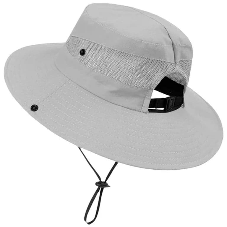 Sombrero Bonnie Plegable Proteccion UV Unisex Gris Claro TALLA UNICA