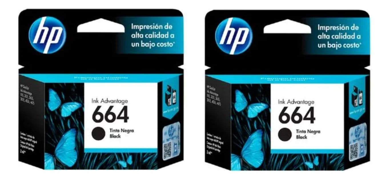 Cartuchos de Tinta 664 Negro Original Pack