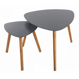 Set 2 Mesas Auxiliares Elis - Diseno Nordico Minimalista - Negro